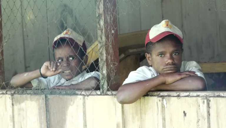 Anak sekolah SD di Kampung Amgotro, Yuruf, Keerom
